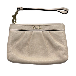 Coach Beige Wristlet Clutch